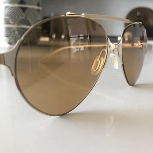 Beautiful And Trendy Carrera Sunglasses. Yellow tint, delicate aviator style.